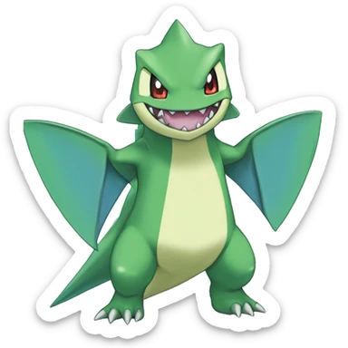 Larvitar-Sharpedo-Gabite-Gible-Digimon Full Body sticker
