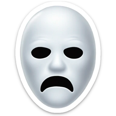 Ghost face mask  sticker
