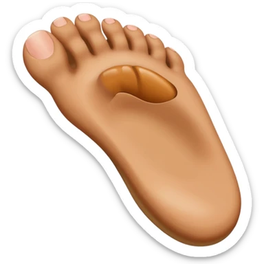 missing toe of a foot sticker