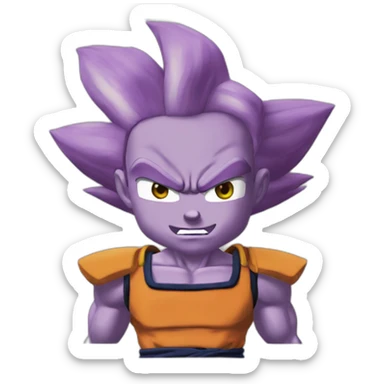 Végéta de dbz sticker
