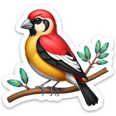 grosbeak bird sticker