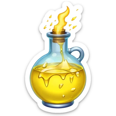 yellow potion and thunder sticker