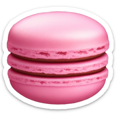 pink macaroon sticker