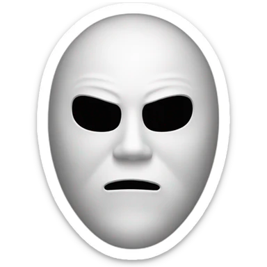 scary movie mask sticker