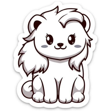 Mane holding himself sticker