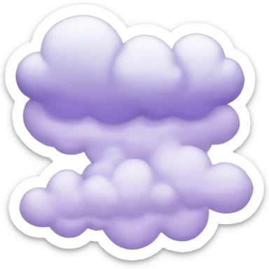 lavender cloud sticker