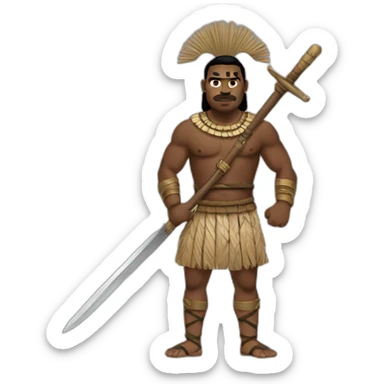 Fijian Warrior sticker