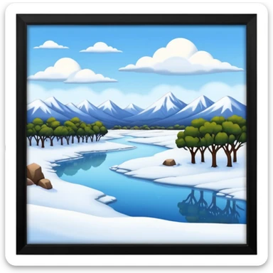 Australia winter sticker