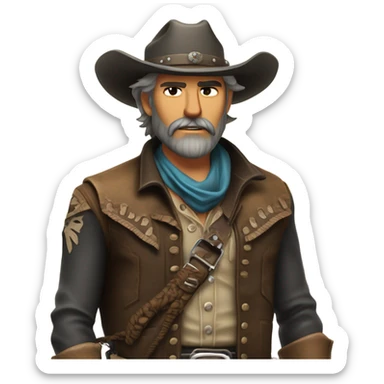 Outlaw Cowboy  sticker
