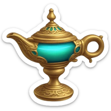 aladdin's MAGIC lamp short but lengthy sticker