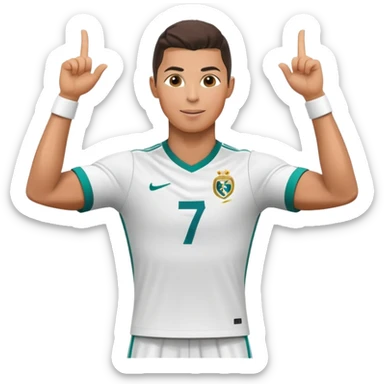 CR7 Cristiano Ronaldo doing his signature celebration pose sticker