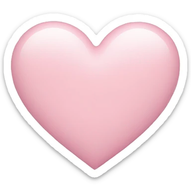 Pastel pink heart sticker