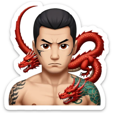 Yakuza man sticker