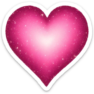 the heart sparkles sticker