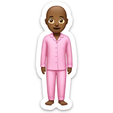 pink person in pink pajamas sticker