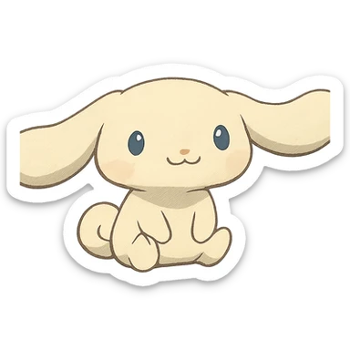 ghibli style Cinnamoroll character sticker
