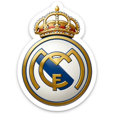 I want an emoji of real madrid logo of football and it should look realistic sticker
