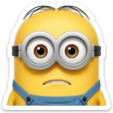 Cute minion pulling cute face 🥹 sticker