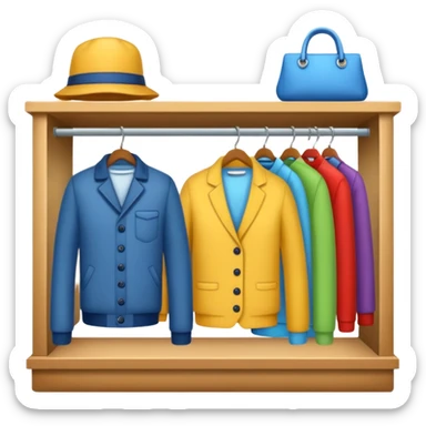 clothing store sticker