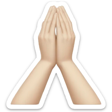 pray hands sticker