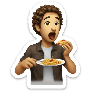 Eating something yummy  sticker