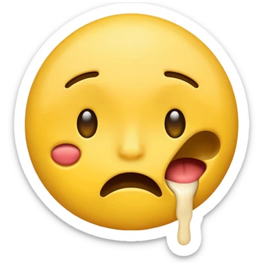 Create an emoji choking itself sticker