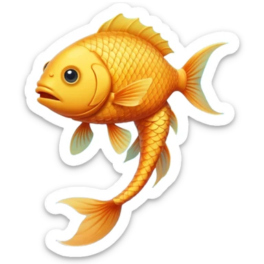 fish with legs and arms sticker