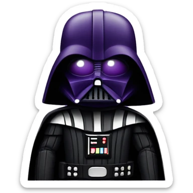 Darth Vader dressed in purple sticker
