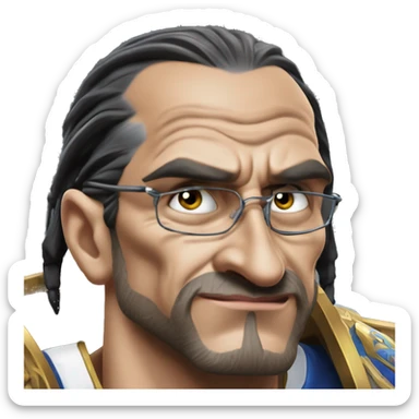 Warcraft goal shooting Zlatan in Uncle Scrooge style, oil paint, mysterious eyes, intricate lips, masterpiece pose, odd perspective, beautiful, desirable, logical sticker