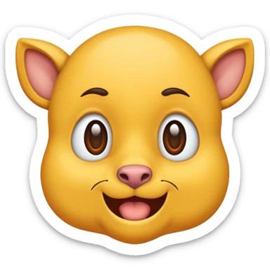 visage d'un pretre avec une calvitie et une toge sticker