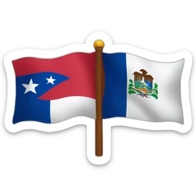 Dominicana and Panamá flag sticker