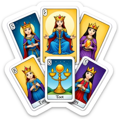 tarot cards sticker