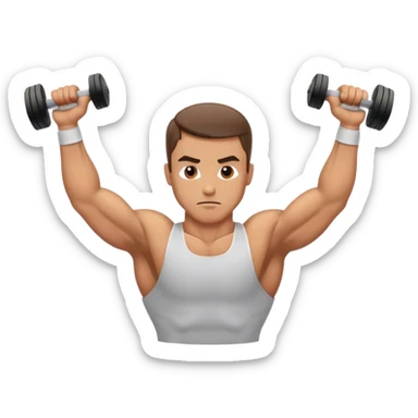 man obliques exercise sticker