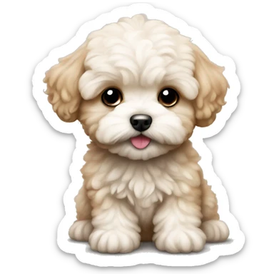 maltipoo puppy  sticker
