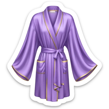 Light purple silk robe sticker