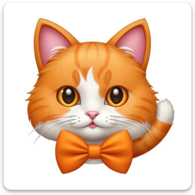 Gatto con il fiocco sticker