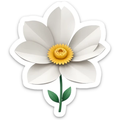 flor de papel sticker