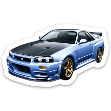 Nissan skyline r34 sticker