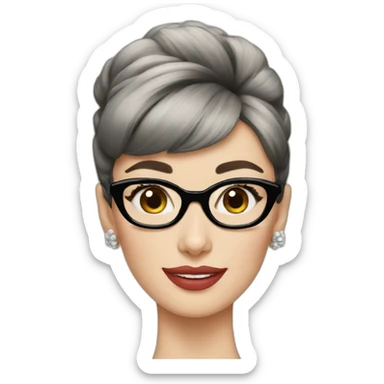 audrey hepburn without glass sticker
