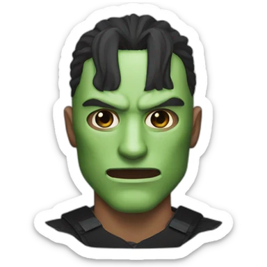 A man wearing a demon slayer mask  sticker