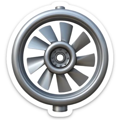 Turbine sticker