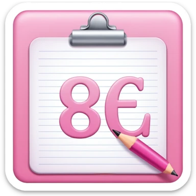 pink school grade card letter sticker