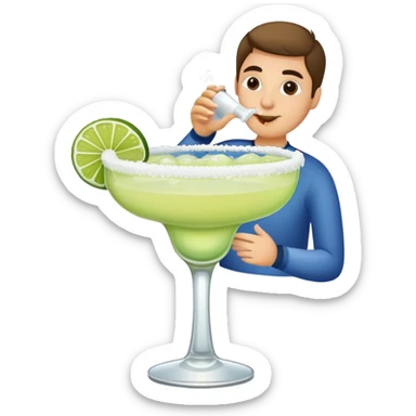 Drinking margarita  sticker