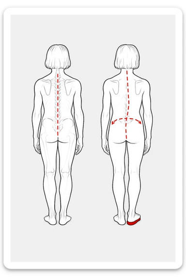 Dismetria versione anatomica sticker