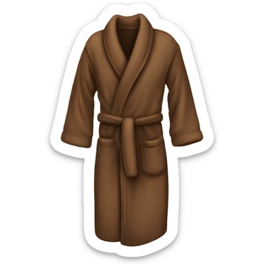 Brown dressing gown  sticker