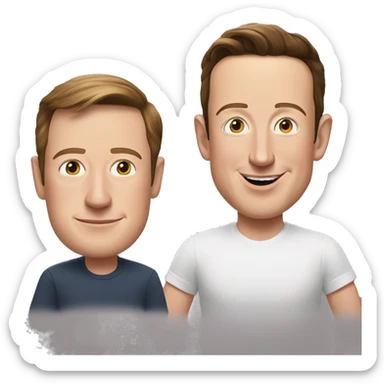 elon musk and mark zuckerberg sticker