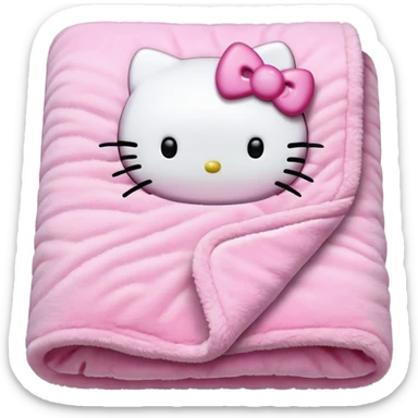 pink hello kitty blanket sticker