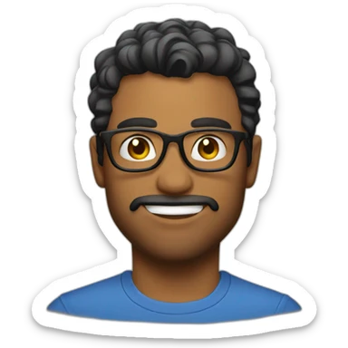 Sexy man geek sticker