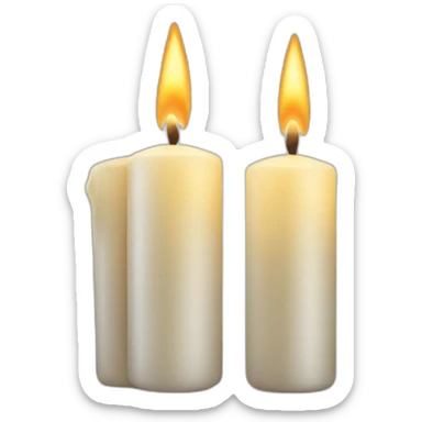 christmas candles sticker