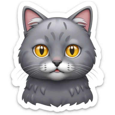Soaking wet cat sticker